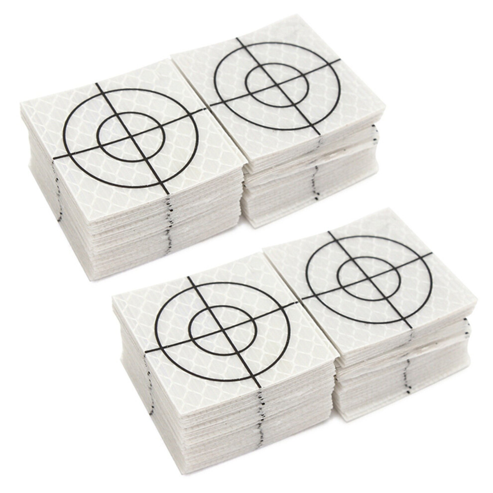 200Pcs Prism Measurement Reflector Sheet Reflective Tape Target Total Station Tunnel Survey 40X40mm 4761833291251