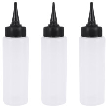Lot de 3 flacons applicateurs de mesure de couleur de cheveux de salon de 150 ml, outil de coiffure