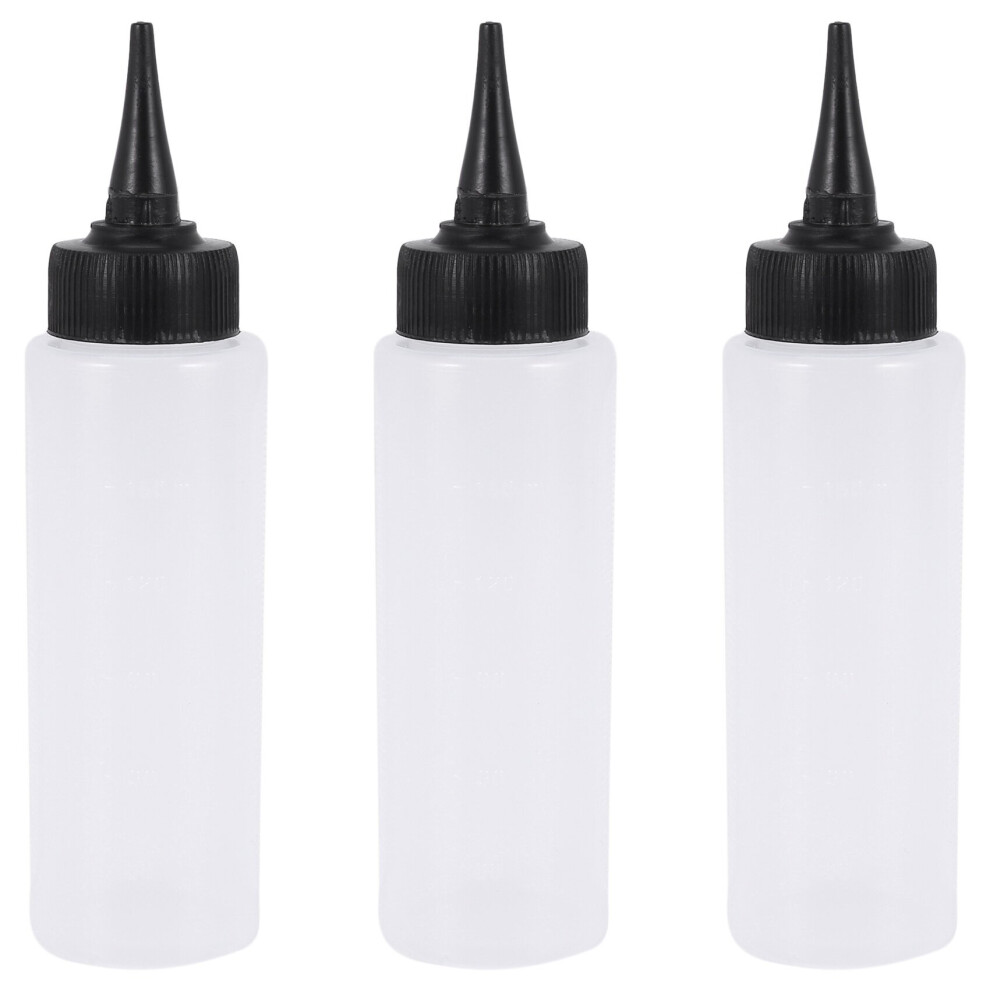 Tlily 3X 150Ml Salon Hair Color Measuring Applicator Bottle Scale Hairdressing Tool