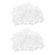 Lot de 200 cache-trous en plastique blanc de 5 mm pour décoration de trou