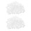 200 Pcs Decor 5 mm White Plastic Hole Drilling Cover 1