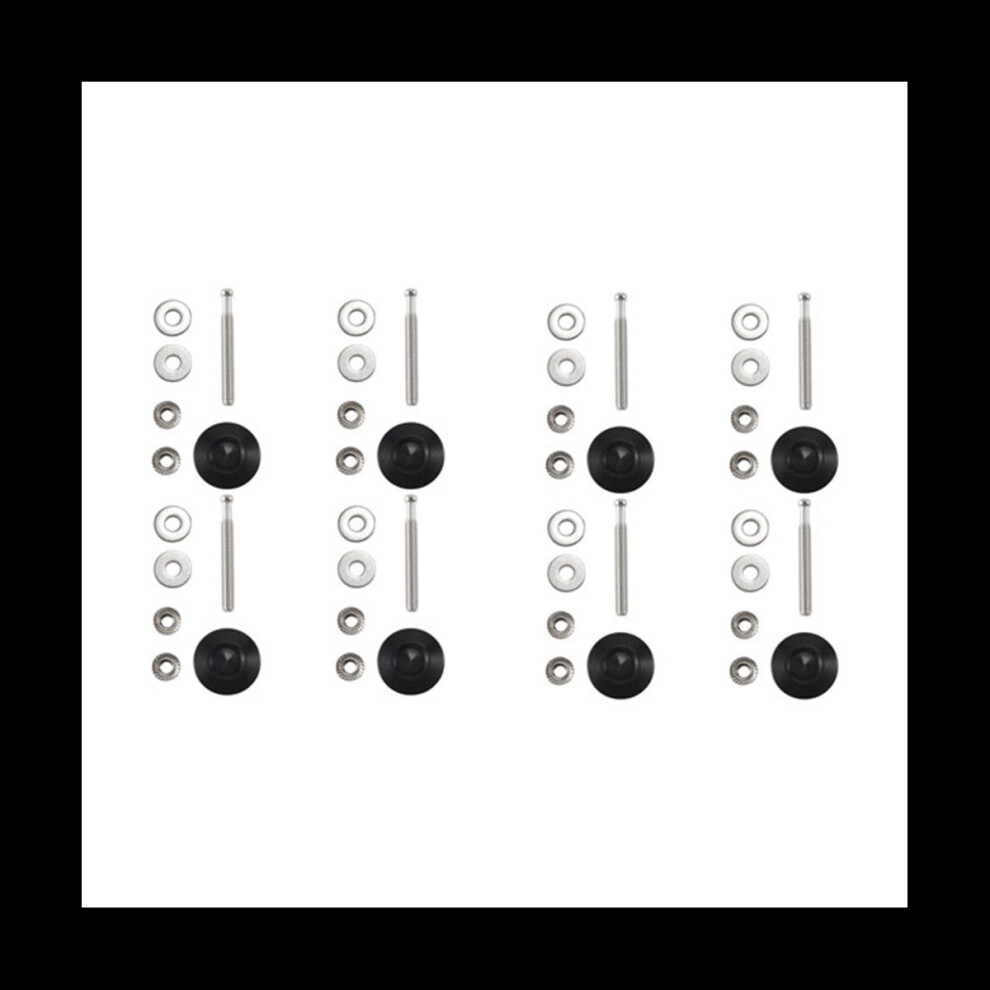 Tlily Black 8X Push Button Quick Release Car Hood -Latch Pin Lock Bumper Clip