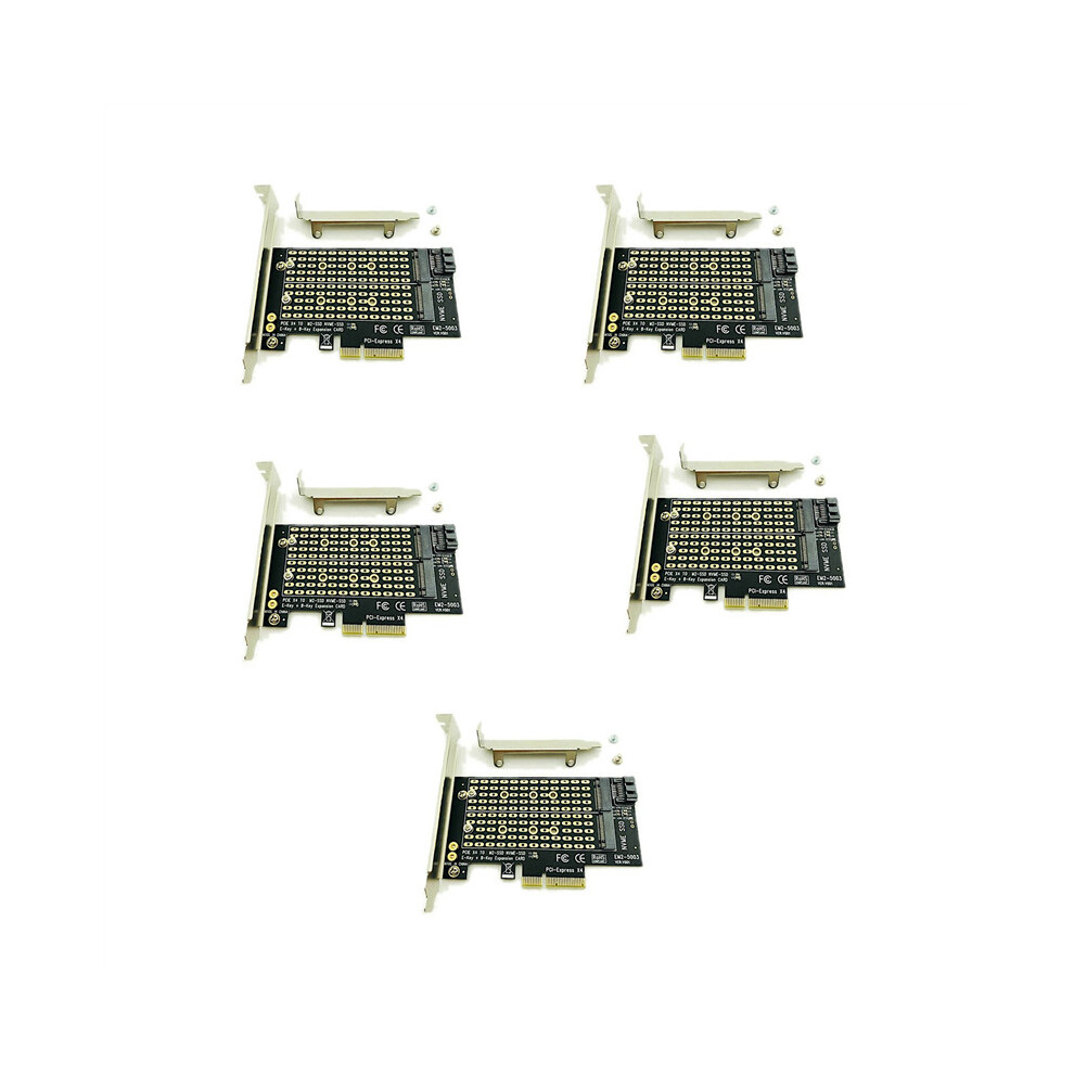 5X Pcie To M2/M.2 Adapter M.2 Ngff To Desktop Pcie X4 X8 X16 Nvme Sata Dual Ssd Pci Adapter Card 4762365746172