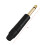 Gold Plating 30Pcs Plug Mono Professional 2 Pole 6.35 mm 6.5mm Stereo Plug 6.35mm Black 6