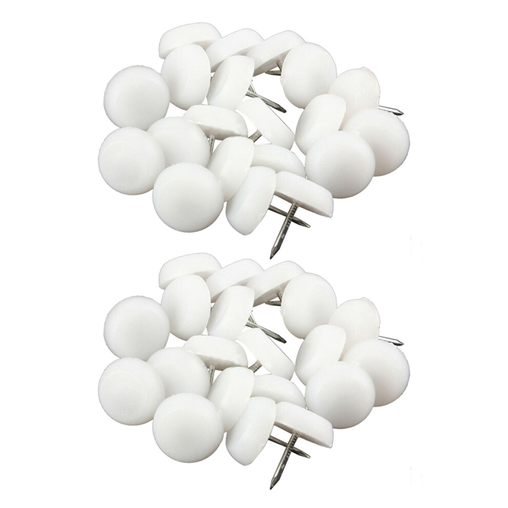 80Pcs 20Mm Felt Feet Pad Skid Glide Nail Protector Furniture Chair Table Leg 4762365736388