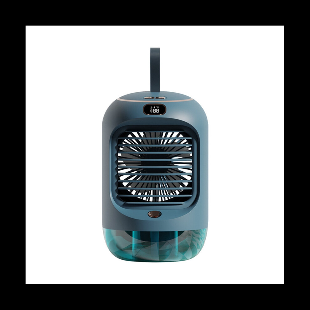 Electric Fan Rechargeable Portable Desktop Silent USB Cooling Mini Portable Fan Air Conditioners Home Humidifier,Green-image-OPC-PBVDJMS-NEW