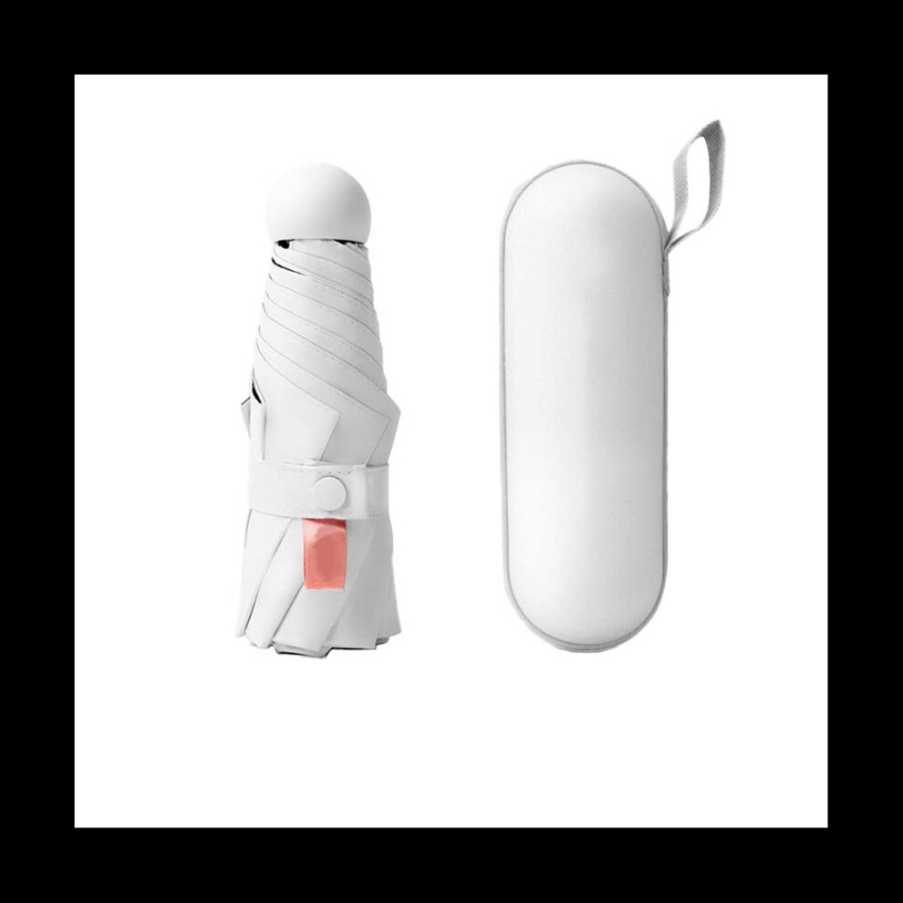 Capsule Sun Umbrella Sunscreen Anti-Ultraviolet Sunshade Umbrella Dual-Use Mini Folding Ultra-Light Compact and Portable
