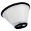 2X Elizabethan Dog Pet Wound Healing Cone E- Collar White with Black 3