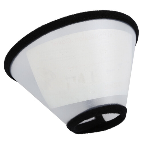2X Elizabethan Dog Pet Wound Healing Cone E- Collar White with Black 2