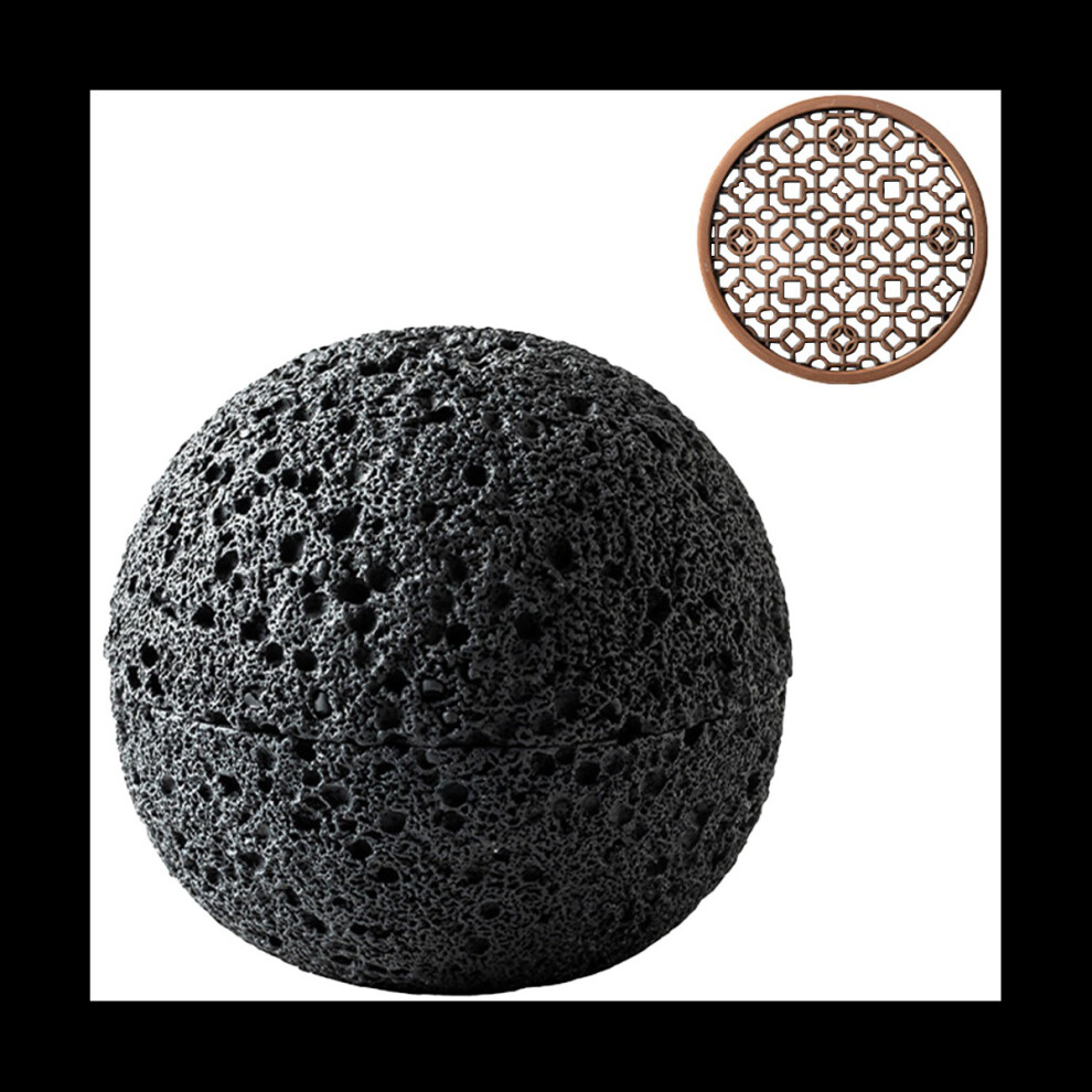 Bowl,Molecular Cuisine Creativity Imitate the Round Smoke Cup Black Tableware on the Ball Plate-image-OPC-PBVDJQR-NEW