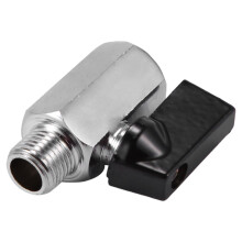 Chrom Messing 1/4 Zoll Bsp Kugelhahn Gewinde Hahn männlich zu weiblich Luftkompressorschlauch