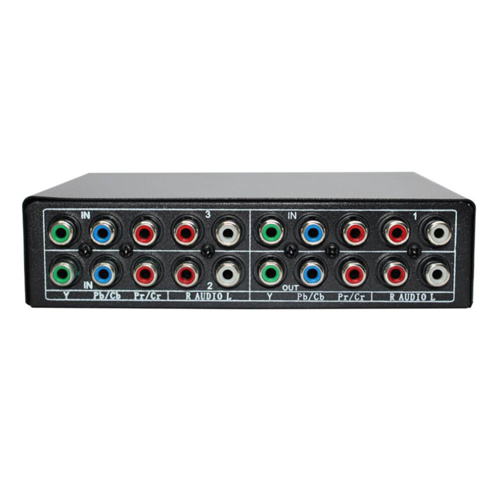 Rgb Component Switch Selector 5 Rca 3-Way Ypbpr Cable Component Switch Av Switcher For Ps2 Wii Xbox Dvd Player Tv 4762365798942