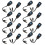 HD-CVI/TVI/AHD Passive Video Balun with Power Connector and RJ45 CAT5 Data Transmitter 8 Pair 1
