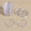 20 Pcs Small Round Transparent Plastic Coin Capsules Box 33mm 8