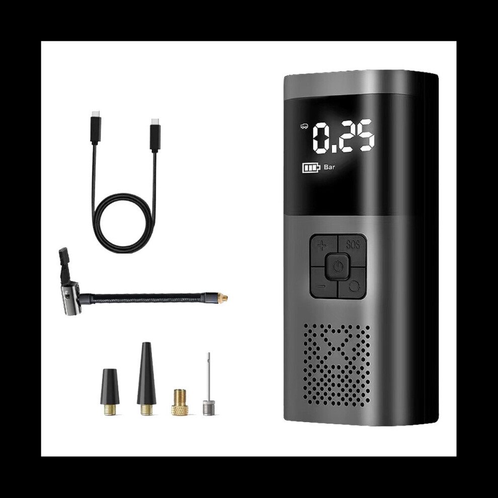 Mini gonfleur de pneu sans fil à double usage en deux sections, pompe à pneu, gonfleur sans fil, accessoires de voiture pour voiture, moto, vélo