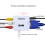 AV (RCA) to VGA Audio Video Converter,Support Resolution 1080P /720P,With 3.5 mm AUDIO Audio Input Port,for STB TV PC 5
