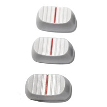 Lot de 100 capuchons de potentiomètre de mixeur pour console de mixage, curseur de remplacement pour réglage du volume audio de 4 mm, blanc