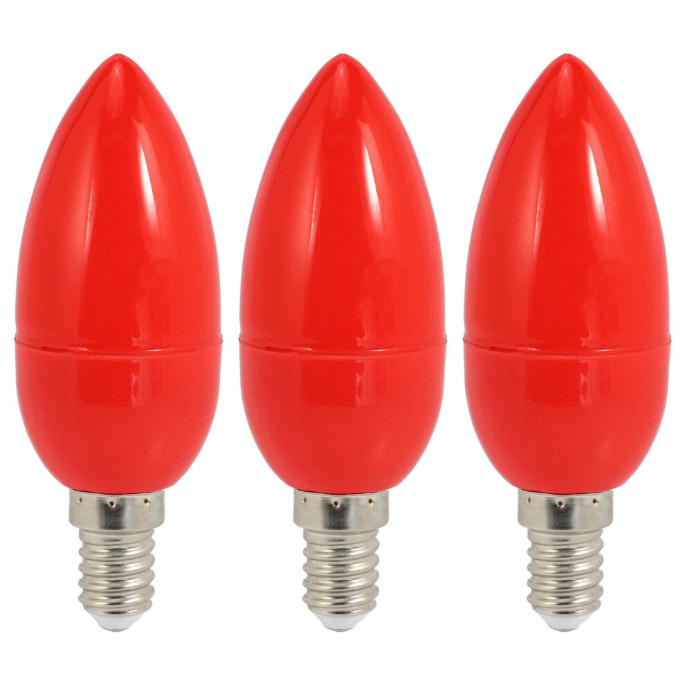 3X LED Candle Light Candle Light Bulbs Red Fortune Lamp God Lights Energy Saving Candle Lights,E14-image-OPC-PBVDMV6-NEW