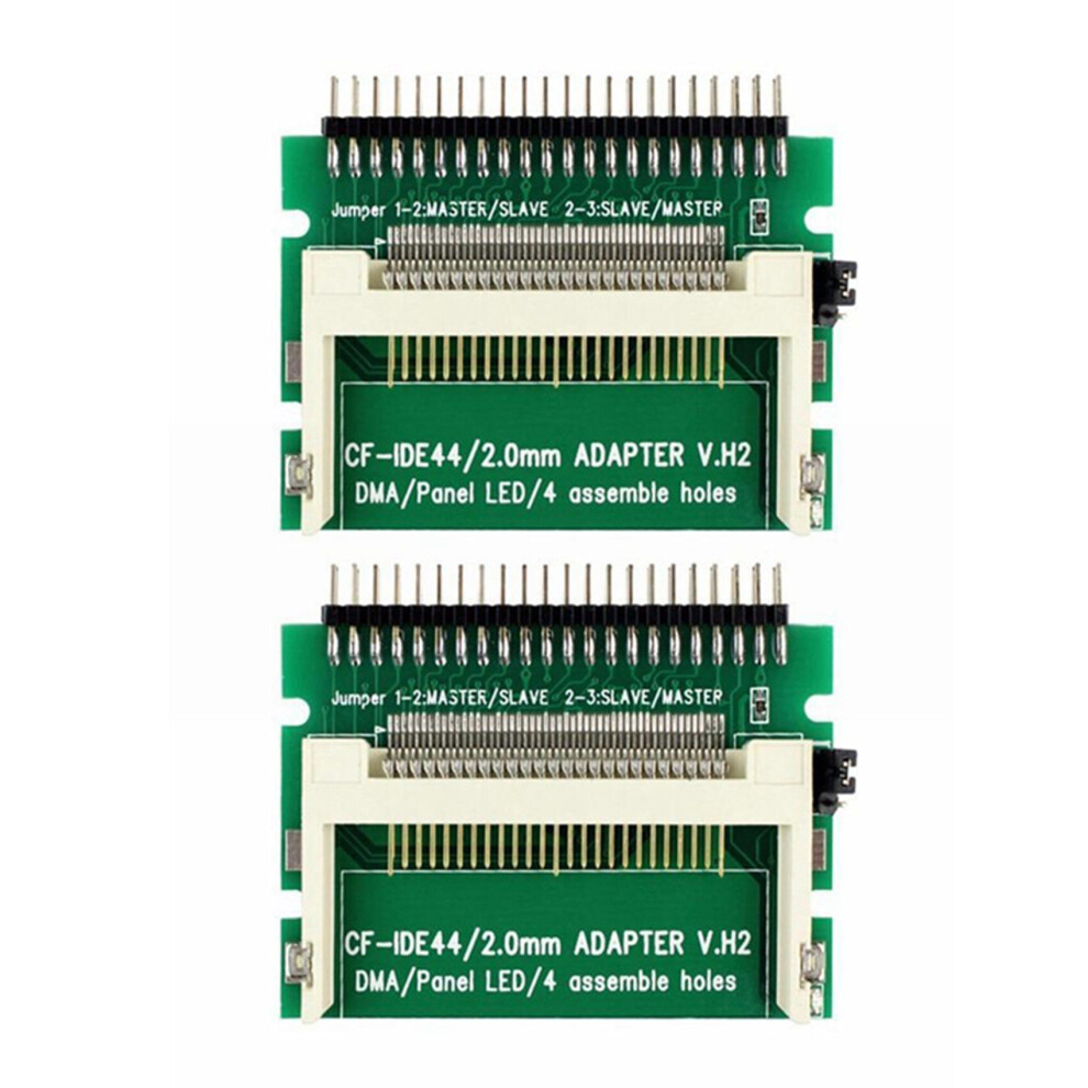 Adaptateur convertisseur de disque dur bootable 2X Compact Flash CF vers IDE 44 broches 2 mm mâle 2,5 pouces