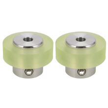 Roue de mesure de roue d'encodeur industriel en aluminium polyuréthane 2X, 300 mm pour la mesure de l'encodeur