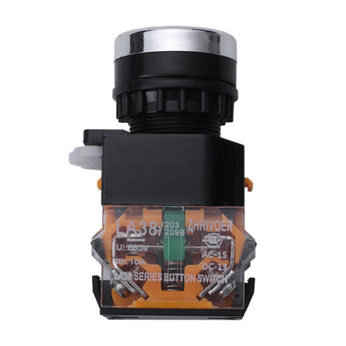 2X LA38-11/203 Push Button Momentary Heavy Duty Switch Red 1