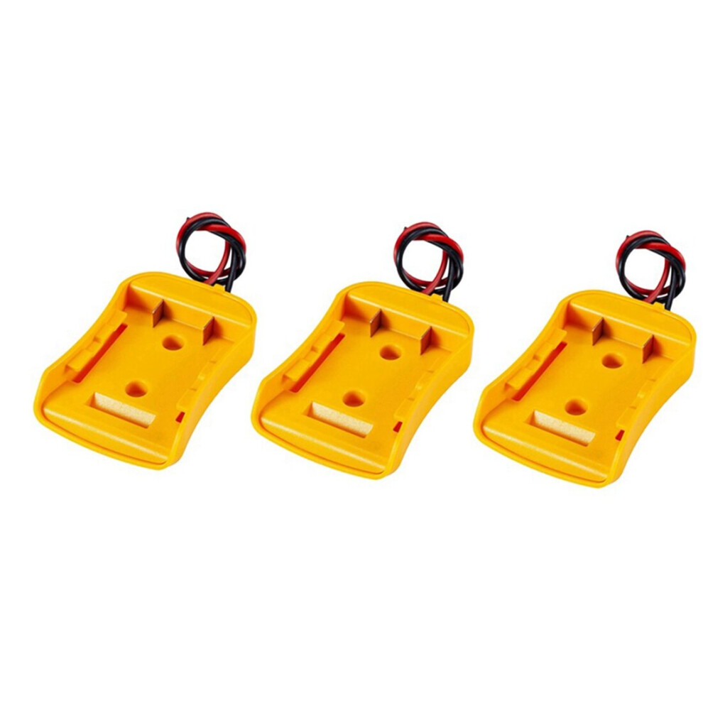 Connecteur DW12V 3 pièces avec câble adapté à la batterie au lithium DeWalt 10,8 V 12 V convertisseur d'alimentation externe ligne de bricolage