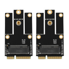 2X Nouvel adaptateur M.2 NGFF vers Mini PCI-E (PCIe + USB) pour carte sans fil M.2 Wifi Bluetooth Wlan AX200 9260 8265 8260