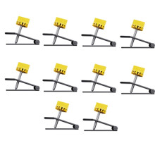 Lot de 10 localisateurs manuels de carreaux pour carrelage mural, régulateur de hauteur, réglage du positionneur, niveleur, outils de construction