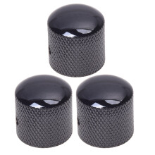 3X Black Electric Guitar Volume Tone Control Knob