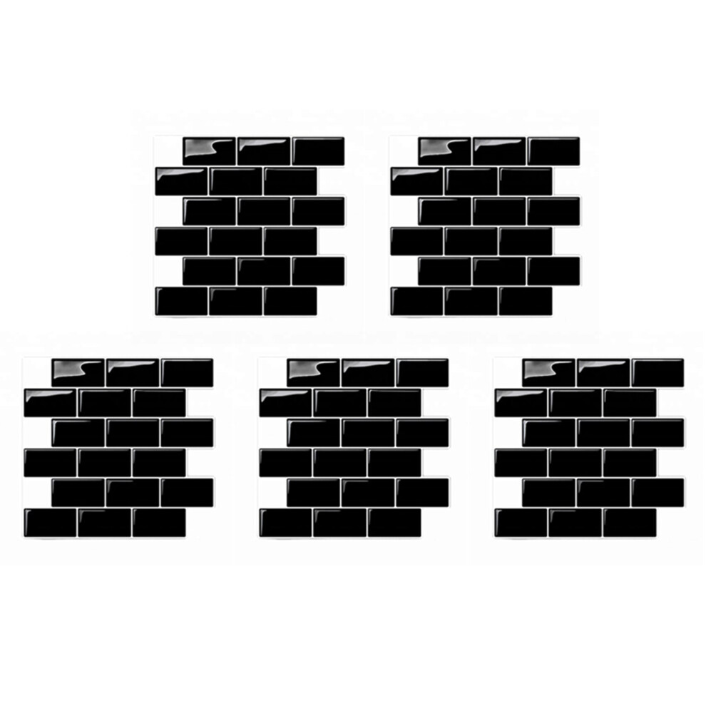 5X 3D Wall Stickers Brick Wallpaper Tile For Kitchen Bathroom Backsplash Aunty-Tile 30X30cm 4762365727157