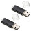 2X USB Memory Stick Flash Pen Drive U Disk for PS3 PC TV Color:Black Capacity:1GB 1