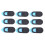 9Pcs Plastic Camera Shield Stickers Notebook PC Tablet PC Mobile Anti-Hacker Peeping Protection Privacy Cover Black 1