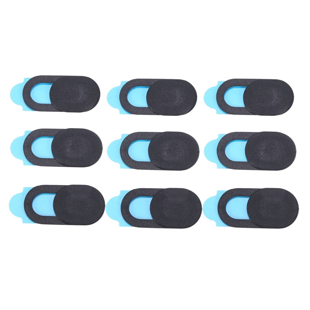 9Pcs Plastic Camera Shield Stickers Notebook Pc Tablet Pc Mobile Anti-Hacker Peeping Protection Privacy Cover Black 4762365742051