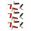 [12 Pack] Hi-End Copper Right Angle/ Screw Type Banana Plug / Speaker [Banana de L] 1