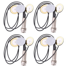 Lot de 4 microphones de contact piézoélectriques 3 capteurs de transducteur avec broche d'extrémité pour Kalimba