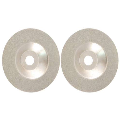2X Cutting Disc, for Glass / Stone, with Diamond Coating, Galvanized, Fine Grain