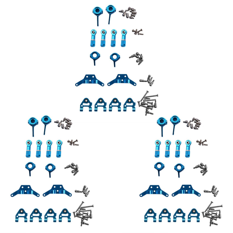 3X Metal Full Set Upgrade Parts for 1/28 P929 P939 K979 K989 K999 K969 Rc Car Parts,Blue-image-OPC-PBVDQ8F-NEW