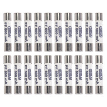 10X 1000V 500MA 6.3 x 32mm White Ceramic Fuse for Multimeter