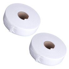 2X 100 Yards Bandes de cire dépilatoires en papier non tissé Rouleaux d'épilation à la cire (Blanc)