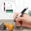 Portable Micro-Engraving Pen, Professional Precision with Scriber with Bits, USB Rechargeable, Rose Gold 2