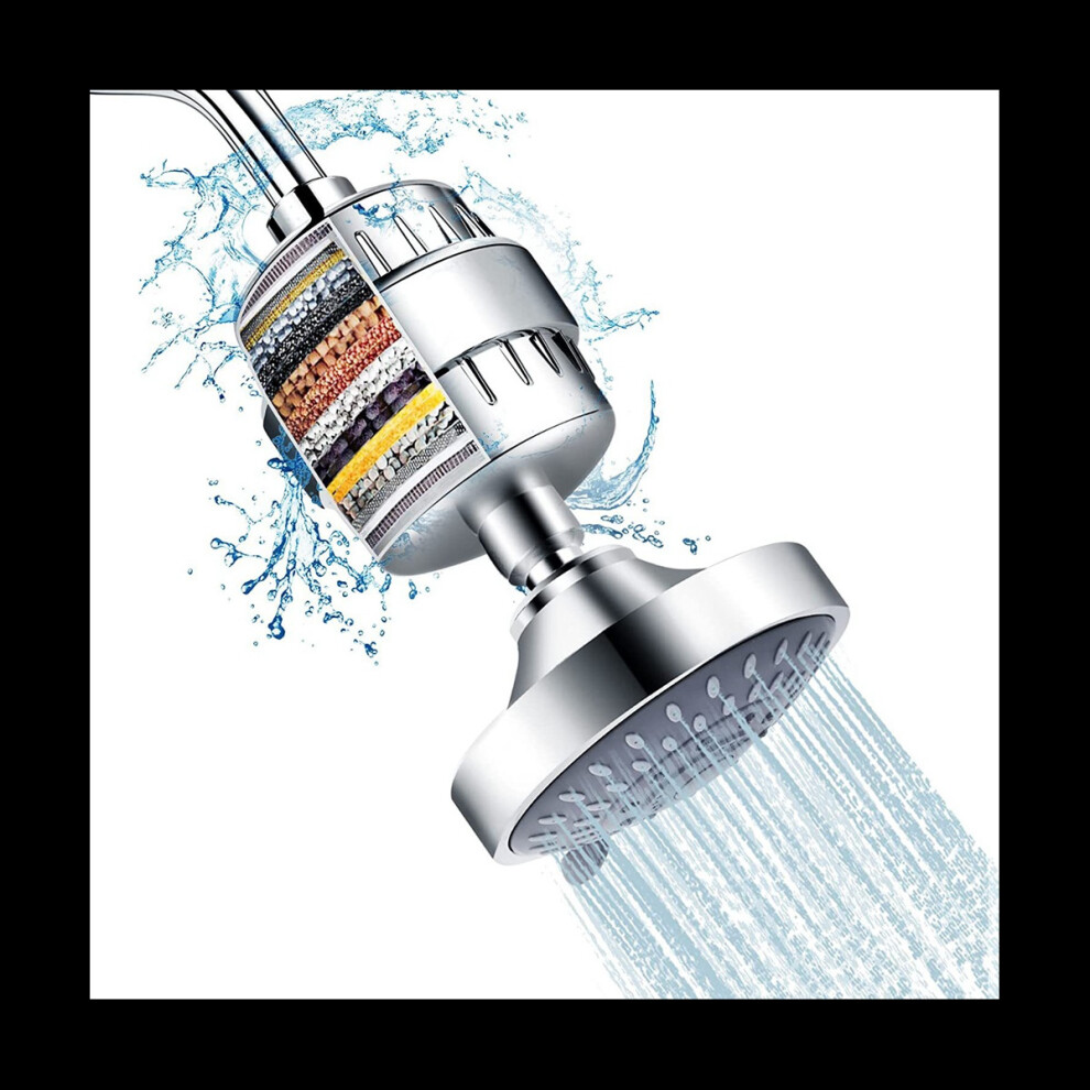 Filtered Shower Head, High Pressure 5 Spray Modes Shower Head With Filters, 16 Stage Shower Head Filter For Hard Water 4762365769829
