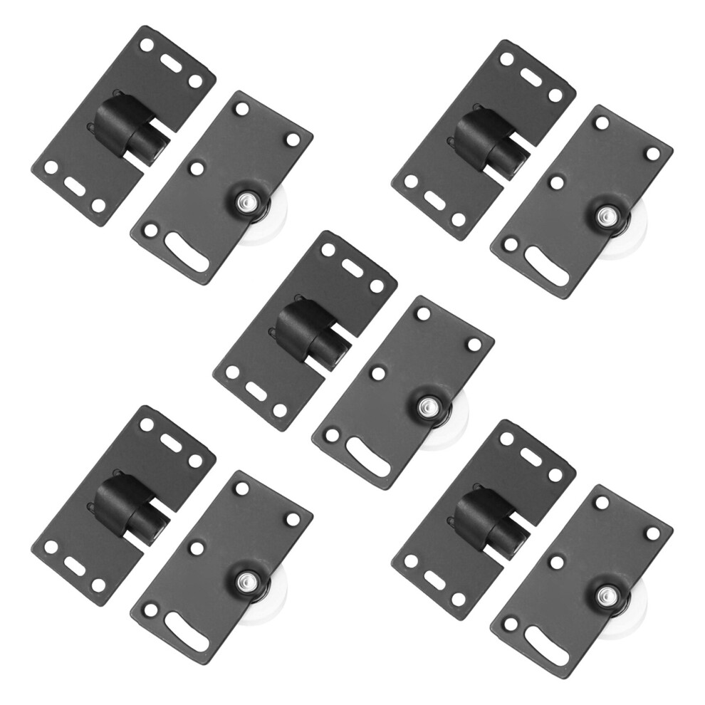 Lot de 20 roulettes pour portes coulissantes, roulettes, poulies, glissières pour armoire, armoire, roulettes en nylon silencieuses et fluides