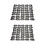 80Pcs U-Shaped Clamp for Hair Extensions Wig Clips DIY Comb Black Frame 1
