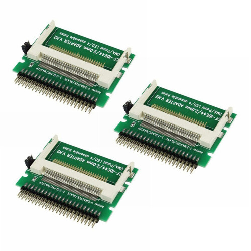 3X Compact Flash Cf Card to Ide 44Pin 2mm Male 2.5 Inch Hdd Bootable
