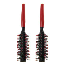 2X Professionelle gewellte lockige Haarbürste Kamm Haarpflege Pin Kissen Rolle Runde Kamm