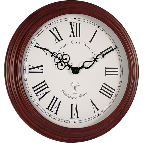 Acctim Acctim Lacock Westminster Radio Controlled Walnut Wall Clock
