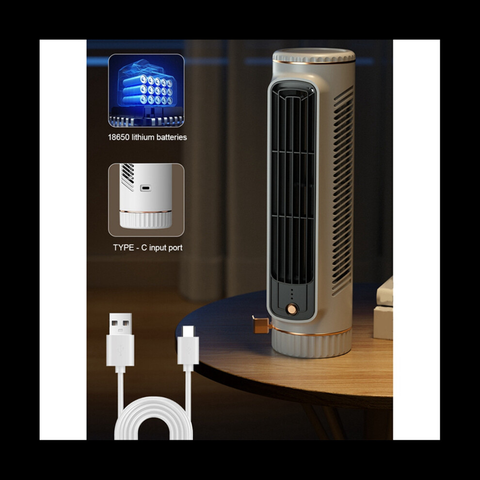 Tlily Air Circulation Bladeless Fan Tower Fan Bladeless Fan Bedroom Ultra-Quiet Dormitory Desk Floor Electric Fan Standing Fan