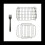 Double Boiler Accessory 2 Piece Rack with 4 Skewers and Brush Accessory 1