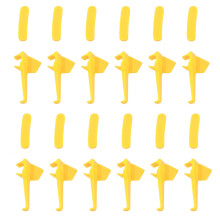 24X Pièce de changeur de pneus Support en nylon Tête de démontage Insert de tête de canard Protecteur de jante