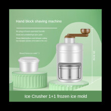 Manual Ice Crusher Smoothies Ice Breaker with 1X Ice Box Mold Shaved Ice Machine for Kitchen Gadgets Ice Blender